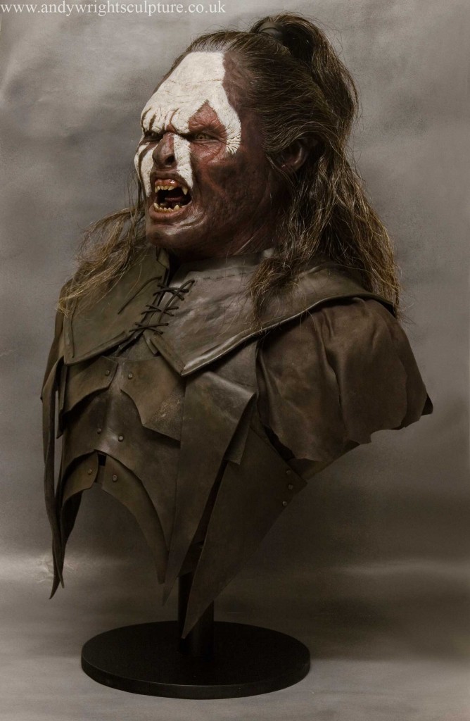 Lurtz LOTR life size silicone bust display collectible prop statue