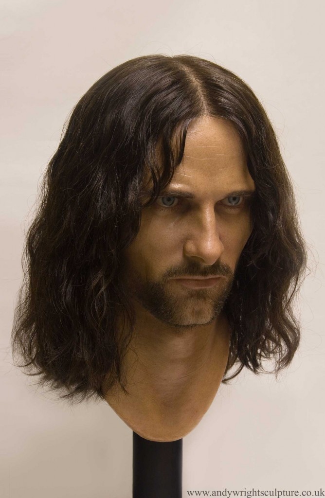 Lord Aragorn life size bust statue collectible from Lord of the Rings