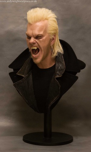 David from The Lost Boys, 1:1 life size portrait sculpture bust prop