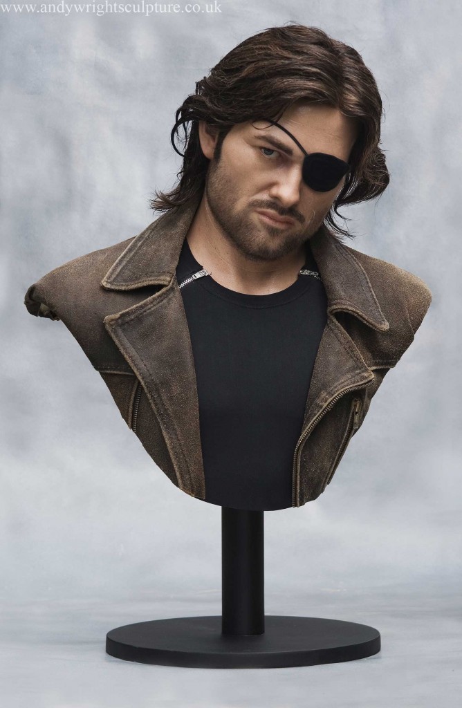 Snake Plissken - Escape from New York life size portrait collectible bust, made from silicone rubber, fibreglass, human hair and acrylics