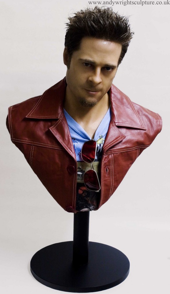Tyler Durden from Fight Club, life size silicone portrait bust statue